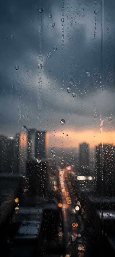 Cinematic Dawn Rainy Window