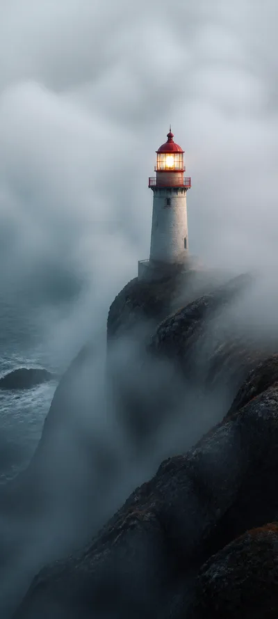 Editorial Detail Sea Fog Lighthouse